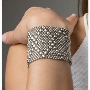 SERGIO GUTIERREZ Liquid Metal Collection B10-N Chrome Finish Bracelet